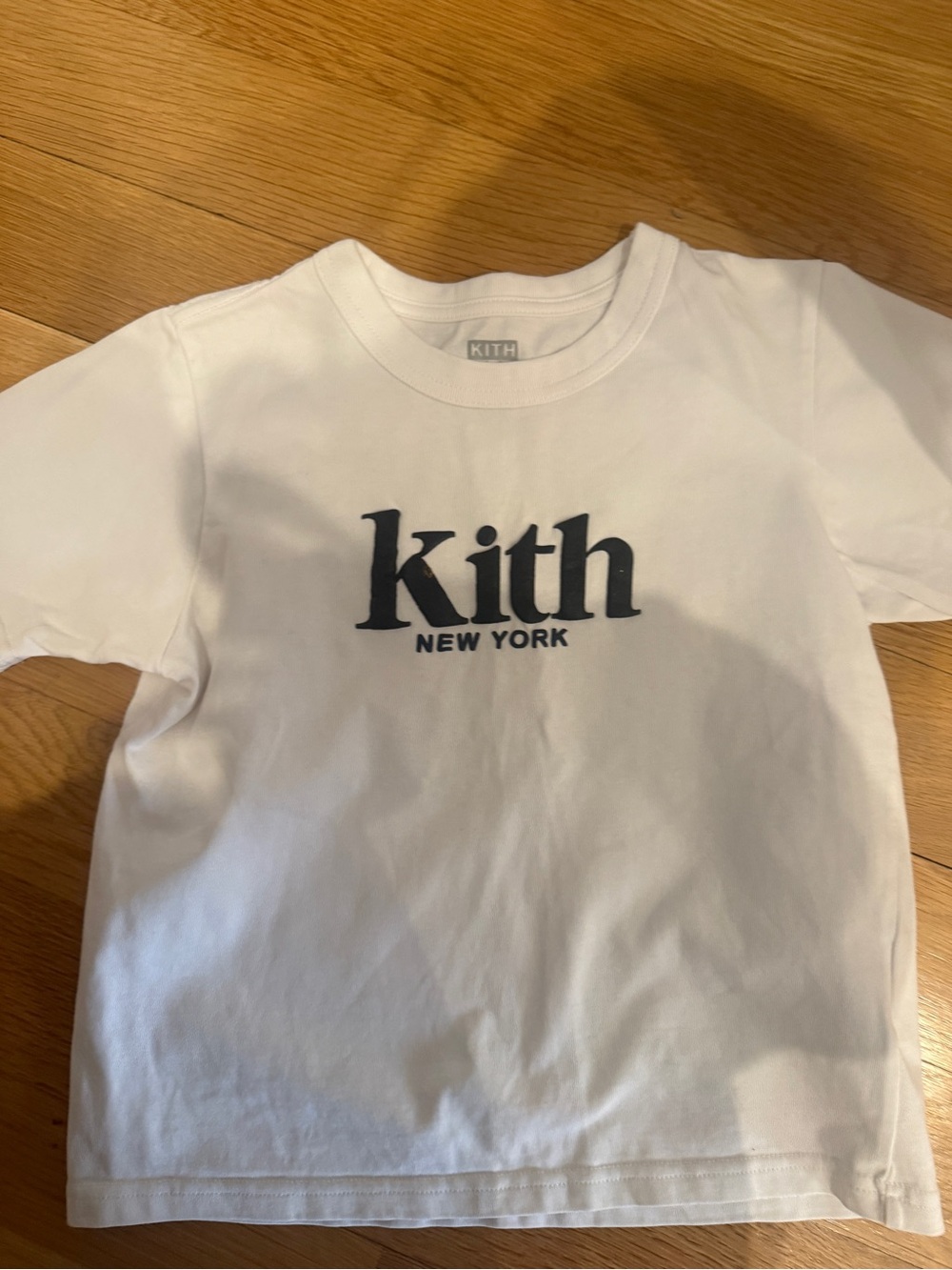 Kith Kids White Tee with Black Logo - Kids Short Sleeve